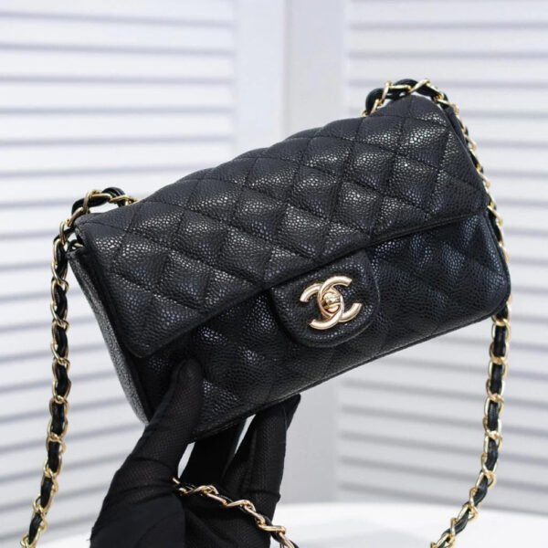 D8C678BC-B6B7-2AED-BA5B-3206003DCA5B.jpg Chanel Mini Flap Bag Black For Women 7.8in/20cm A69900