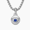 Evil Eye Amulet Sterling Silver with Lapis