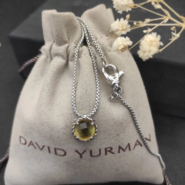 Petite Chatelaine&reg; Necklace Sterling Silver with Citrine, 10mm