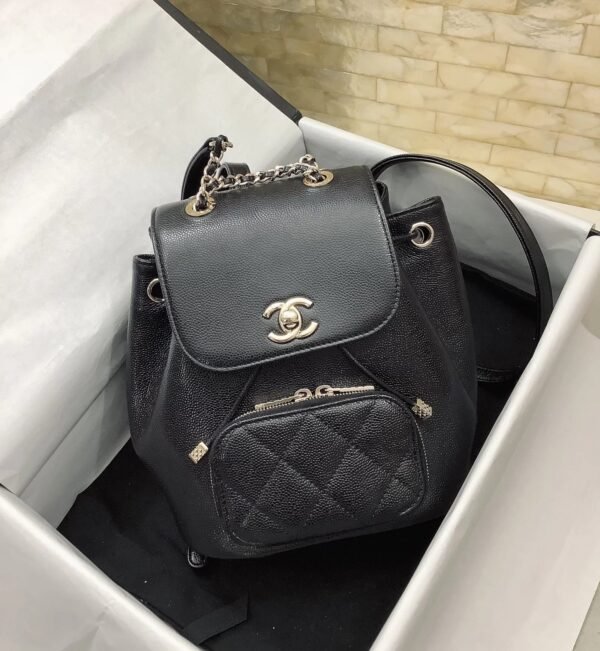 Chanel Small Affinity Backpack Black For Women, Women&rsquo;s Bags 9.8in/25cm