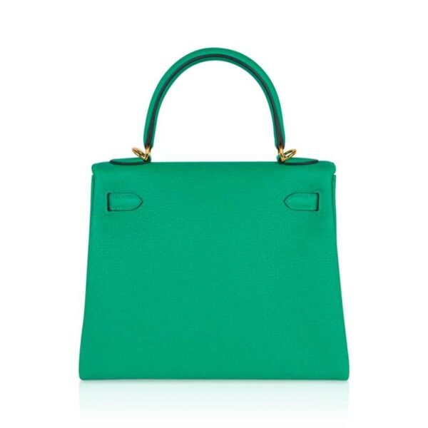 DAE278B2-5201-576F-1F92-94DE6728F39F.jpg Kelly Retourne 25 Bag Menthe Togo Gold Hardware New w/Box