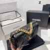 Chanel 19 Hand 2Way Chain Shoulder Bag As1160 Lamb Leather Black Used Women