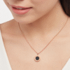 Bulgari Double Faceted Gemstone Necklace