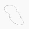 David Yurman Sterling Silver Quatrefoil Chain Necklace