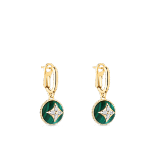 DCD86B58-133C-89A9-AB86-E288CD8430B4.png B Blossom Earrings, Yellow Gold, White Gold, Malachite And Diamonds
