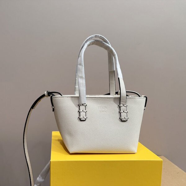 Fendi Leather Roll Mini Bag - Black