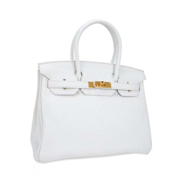 DD7A8452-CA1D-4C54-DDEC-783FAB213A29.jpg Birkin 30 Bag White Clemence Leather with Gold Hardware