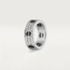 LOVE RING, DIAMOND-PAVED, CERAMIC