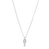 18K White Gold Diamond PM Chaine d'Ancre Enchainee Necklace
