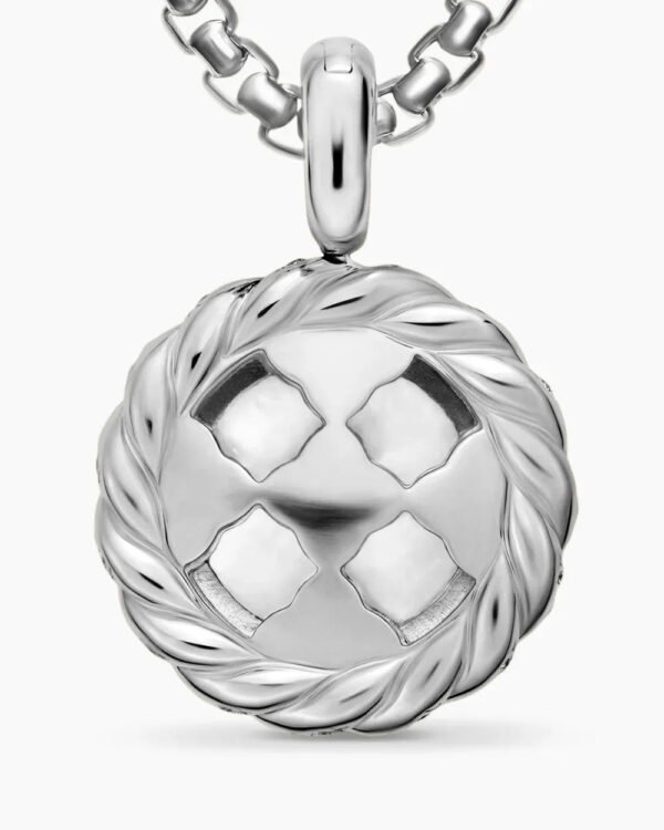 Pearl Classics Cable Halo Amulet Sterling Silver with Diamonds