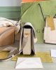 Gucci Horsebit 1955 Canvas Small Shoulder Bag White Beige