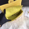 Chanel 1112 Yellow Medium Size 2.55 Lambskin Leather Flap Bag