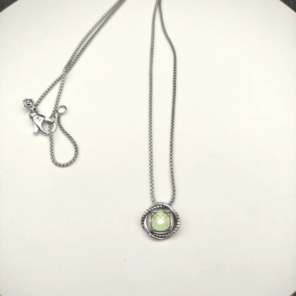 Petite Chatelaine&reg; Necklace Sterling Silver with Peridot, 10mm