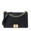 E1A98034-660D-92CB-C66A-905C38C8AA2E.jpg Caviar Quilted New Medium Boy Flap Black-gold buckle