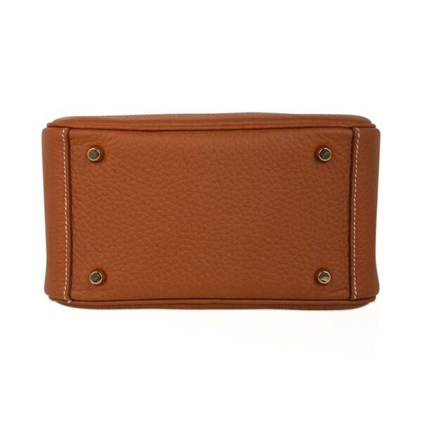 E2B02E5A-B285-65DA-BA9E-DE74707C094F.jpg Mini Lindy 20 Bag Gold Clemence Leather with Gold Hardware
