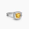 Petite Albion&reg; Ring Sterling Silver with Citrine and Diamonds - 6
