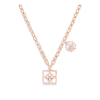 B Blossom Necklace, Pink Gold, White Gold, Pink Opal, White Mother-Of-Pearl And Diamonds