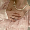 Double C Pearl Necklace