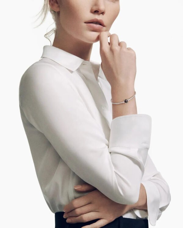 Petite Chatelaine&reg; Bracelet Sterling Silver with Black Onyx, 3mm - 17cm