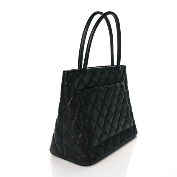 E56EDC72-29D3-2A9A-5EC3-3443EAB157D9.jpg Caviar Quilted Medallion Tote Black