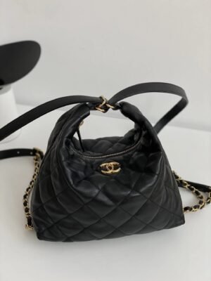 E57FBADD-6D62-BF67-9D13-F01B4E3E91B8.jpg Chanel Maxi Hobo Bag Black For Women, Women’s Bags 13.7in/35cm AS3488 B08857 94305