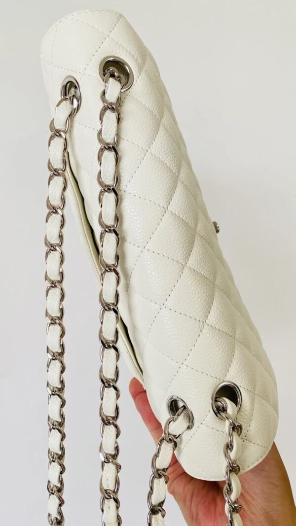 Chanel Small Classic Handbag White For Women, Women&rsquo;s Bags 9.1in/23cm