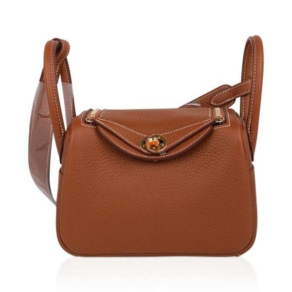 E6347FB1-1851-6276-18D7-A8189D2D8A15.jpg Mini Lindy 20 Bag Gold Clemence Leather with Gold Hardware