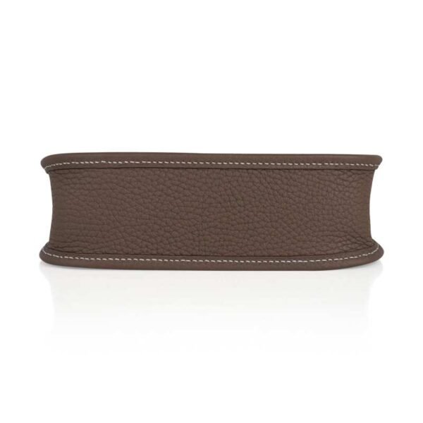 Mini Evelyne TPM Bag Etoupe Clemence Leather with Palladium Hardware