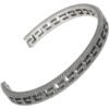 Cubed G Motif Logo Cuff Bracelet in Sterling Silver