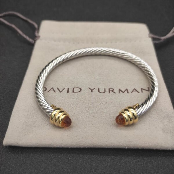 E9F4614B-D6A0-2931-115D-D5DA7A534432.jpg Classic Cable Bracelet Sterling Silver with Garnets crystal and Diamonds, 5mm