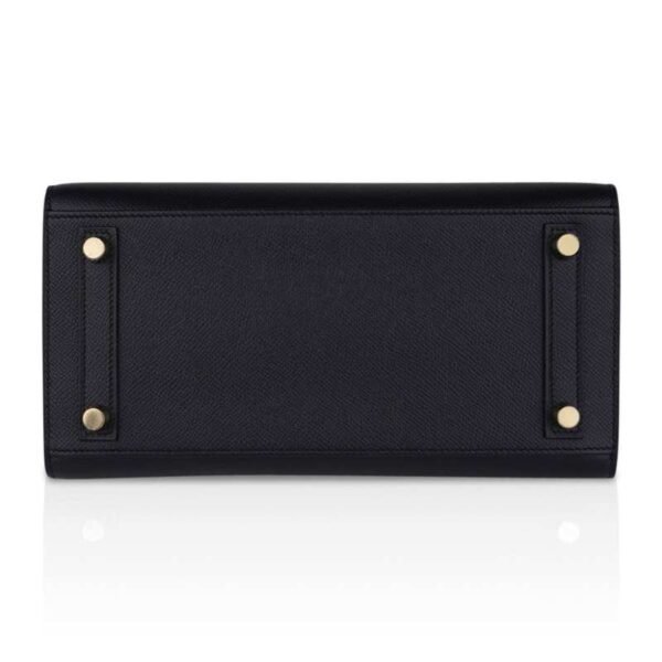 Birkin Sellier 25 Black Gold Hardware Epsom Leather New w/Box