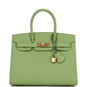 EAEEAC76-FB79-DCCD-D7DD-672F20310294.jpg Birkin 35 Vert Criquet Epsom with Palladium Hardware