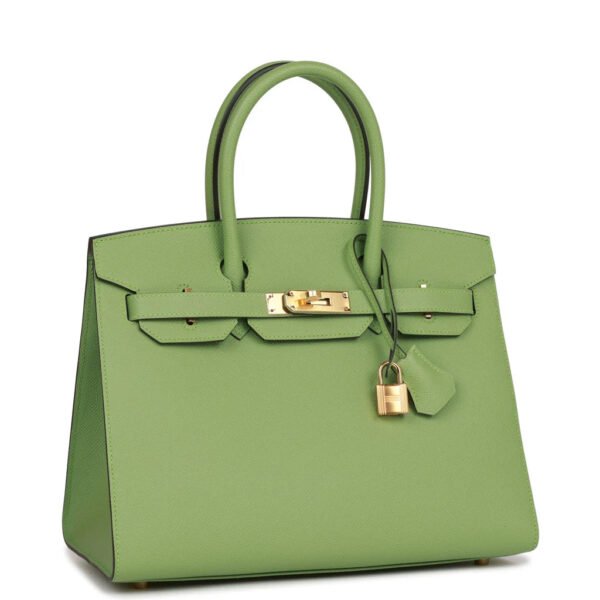 EAF8112F-0722-8FE3-D09B-515C1B844047.jpg Birkin 35 Vert Criquet Epsom with Palladium Hardware