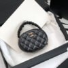 Chanel Vanity Case Shiny Gold Black Bag For Women 9.5cm/3.7in