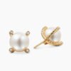 ECAA8829-0F25-FFEA-85BE-545438A5DFEE.jpg Pearl Stud Earrings 18K Yellow Gold with Pearls and Diamonds, 14mm