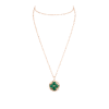 EFB0D976-EC05-6905-609F-F8345827780F.png Color Blossom XL Medallion, Pink Gold, Malachite and Diamond