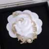 Alphabet Diamond Pearl Bracelet