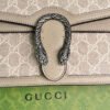 Gucci Dionysus Canvas Top Handle Beige And White Canvas 24x16cm