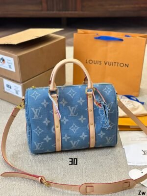 New Arrival Speedy Bandouliere 30 Denim Bag