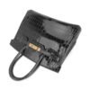 Birkin 30 Bag Graphite Niloticus Crocodile with Gold Hardware