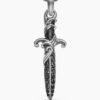 F1920892-E3EF-EBAE-01F0-965B4DC0C237.jpg Waves Dagger Amulet Sterling Silver with Black Diamonds