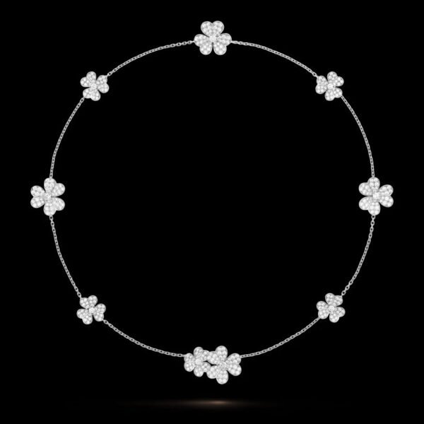 Frivole necklace, 9 flowers