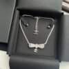 Crystal Bow Necklace Choker 23-24FW