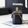 Chanel Small Vanity Case Black For Women 6.7in/17cm AS3171