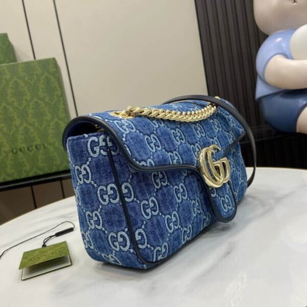 Gucci marmont 26 cm blue denim