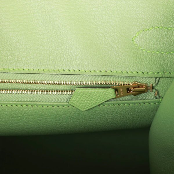 Birkin 25 Vert Criquet Epsom with Palladium Hardware