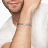 Chevron Collection for Men Chevron Cuff Bracelet Sterling Silver, 9mm