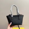 Fendi Leather Roll Mini Bag - Black