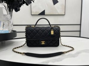 Chanel AS3653 22K Bag Black For Women, Women&rsquo;s Bags 9.8in/25cm