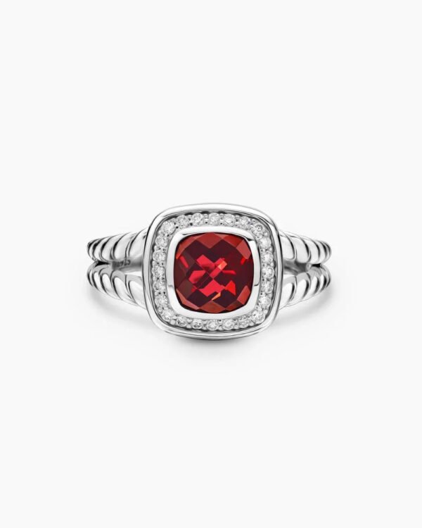 F3C87AAF-6BF9-01F4-AD5B-DB375F53C5AA.jpg Petite Albion® Ring Sterling Silver with Garnet and Diamonds - 6